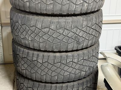 Goodyear Wrangler Territory MT LT325/65R18 Tires - Set of 4, Used