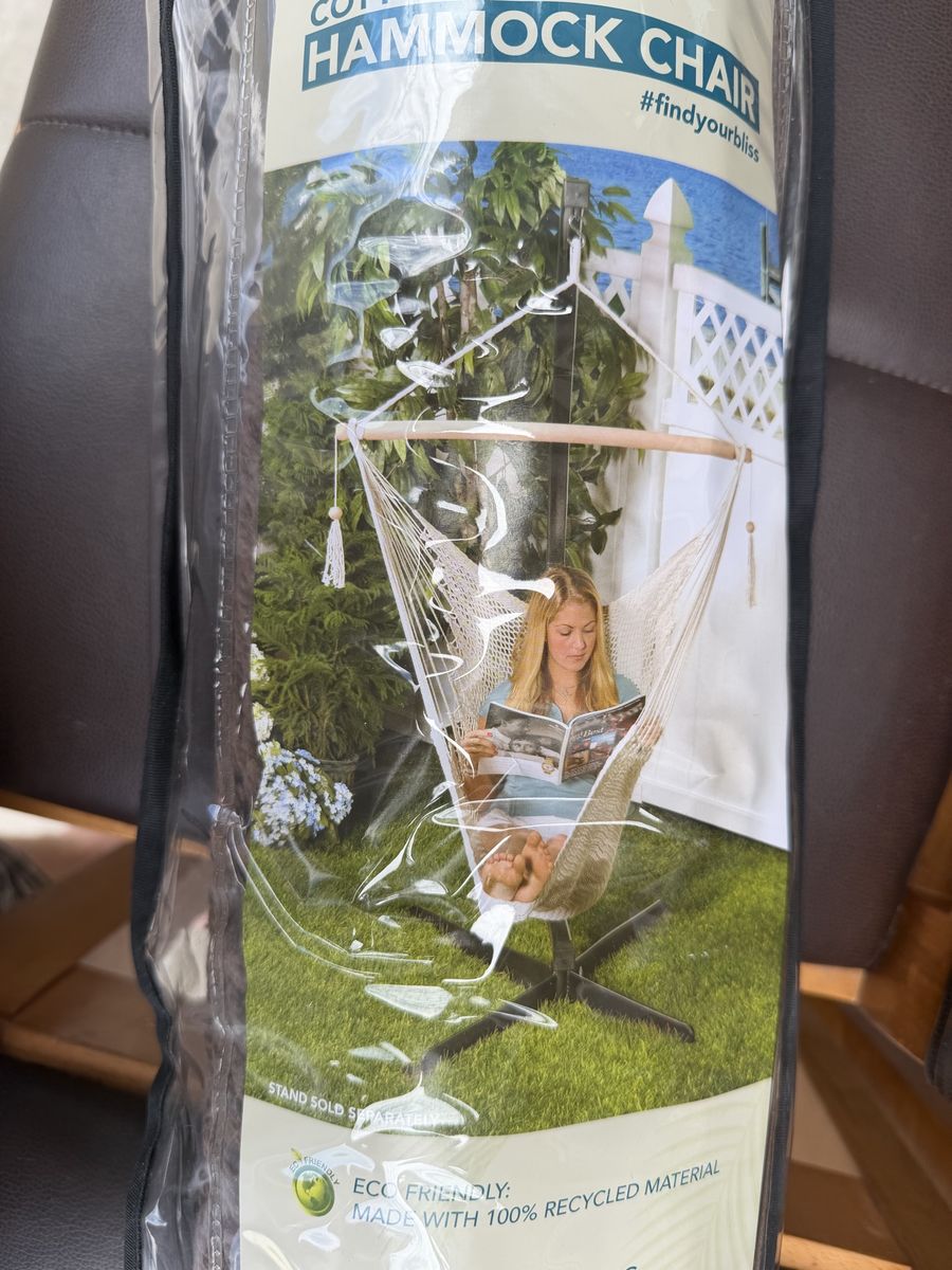 Bliss Hammocks Cotton Rope Hammock Chair - New