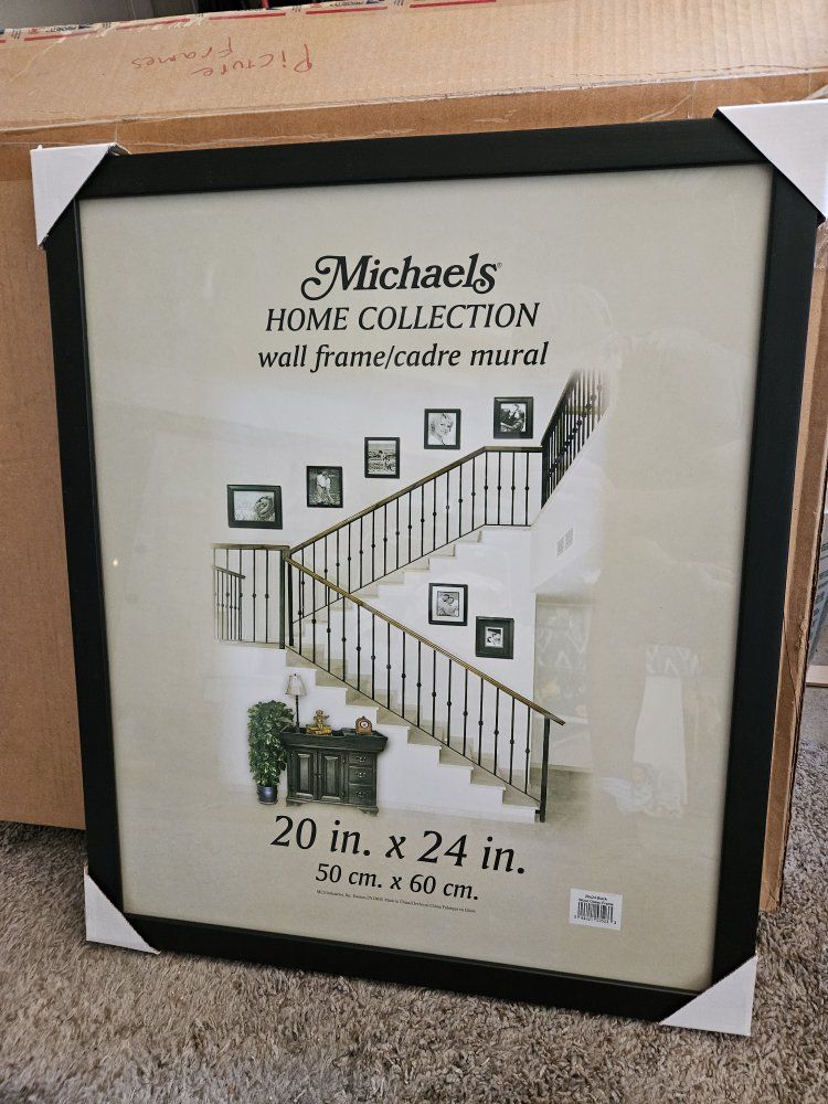 Michaels Home Collection 4-20x24in Black Wall Picture Frame - New in Box