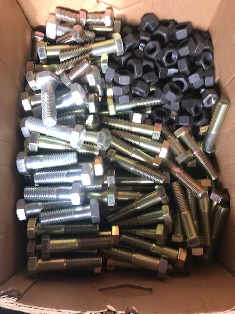 Construction Bolts hardened 1" x 4in grade 10s which is grade 5