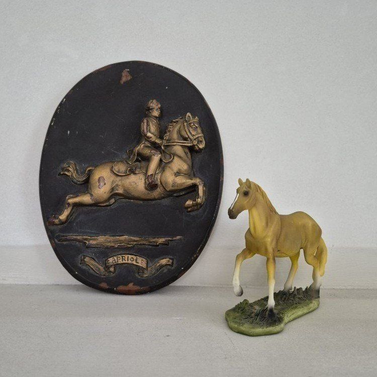 "Capriole" Plaque+Foal Figurine