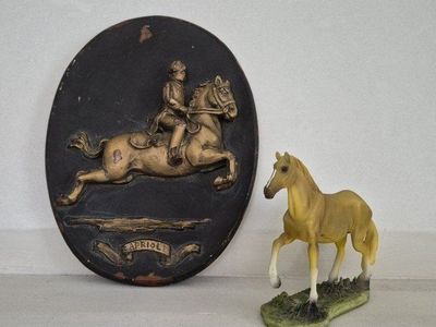 "Capriole" Plaque+Foal Figurine
