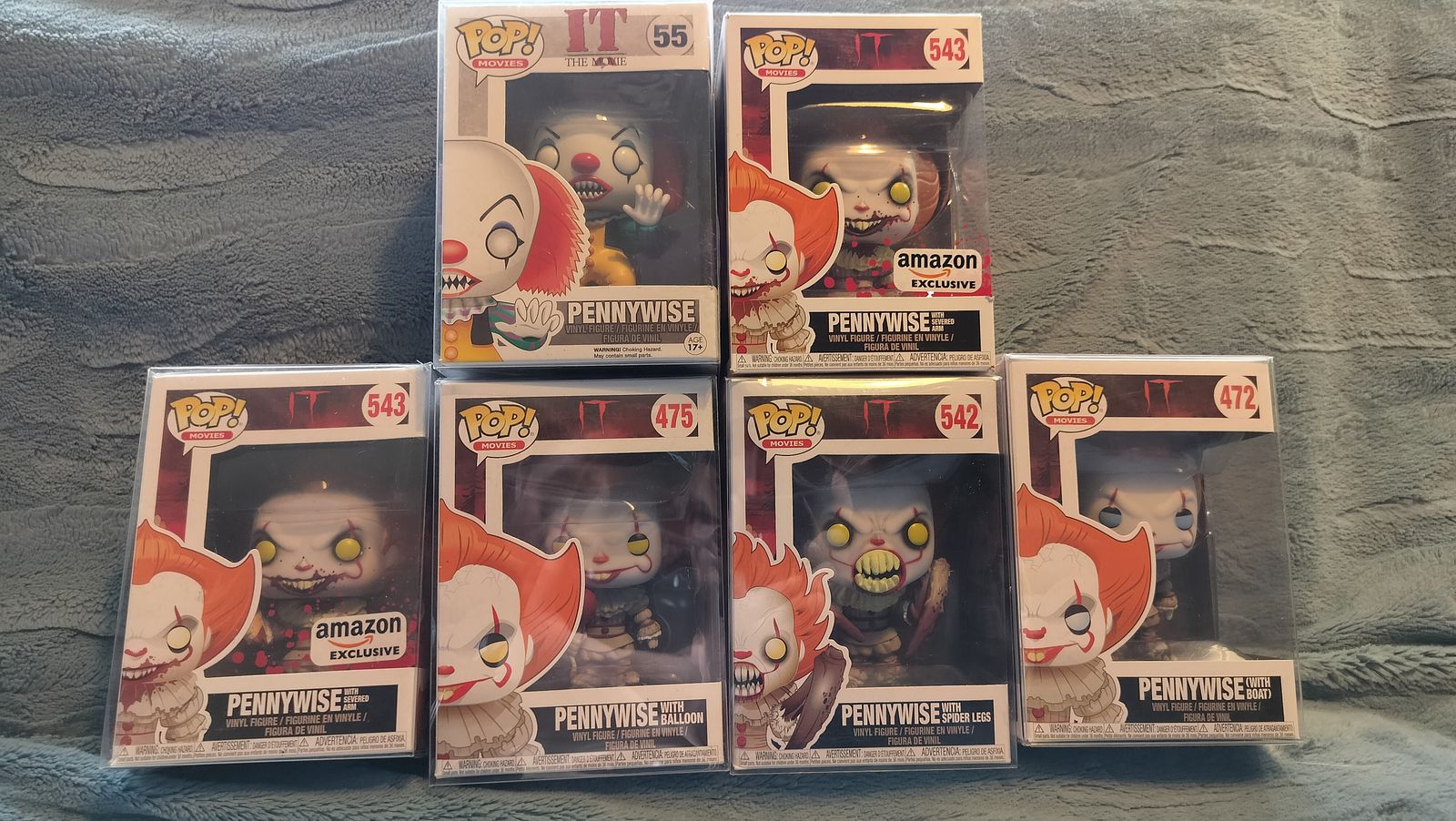 2014-2018 Funko Pops "It" misc. Pennywise Pops. Prices in description