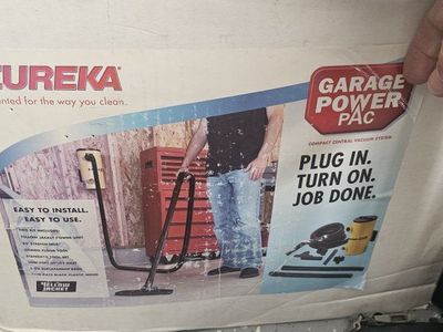 New Eureka Garage Power Pac compact central vacuum