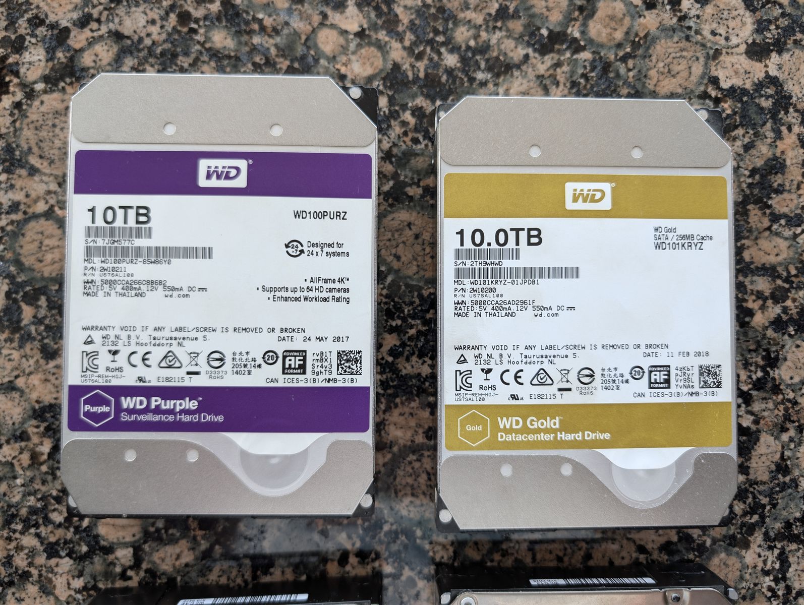10TB Hard Drives x2 available HDD