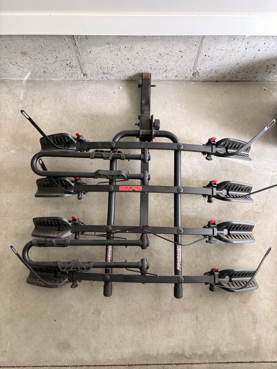 4-Bike Hitch-Mounted Platform Bike Rack