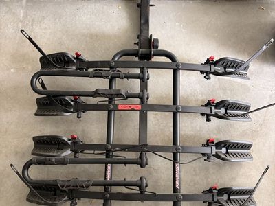 4-Bike Hitch-Mounted Platform Bike Rack