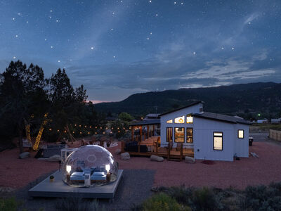 Zion Bryce Sky Dome Hammock Tents Hot Tub Fire Pit BBQ Bunk Beds