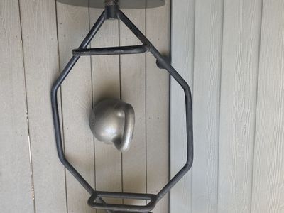 Used Black Olympic Hex Bar with (2) 45LBS Nautilus plates plus Kettlebell (80lbs)