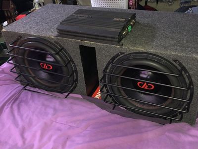 DB audio 12” subs with box & amp