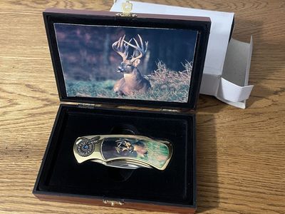 Collectible Deer Folding Knife