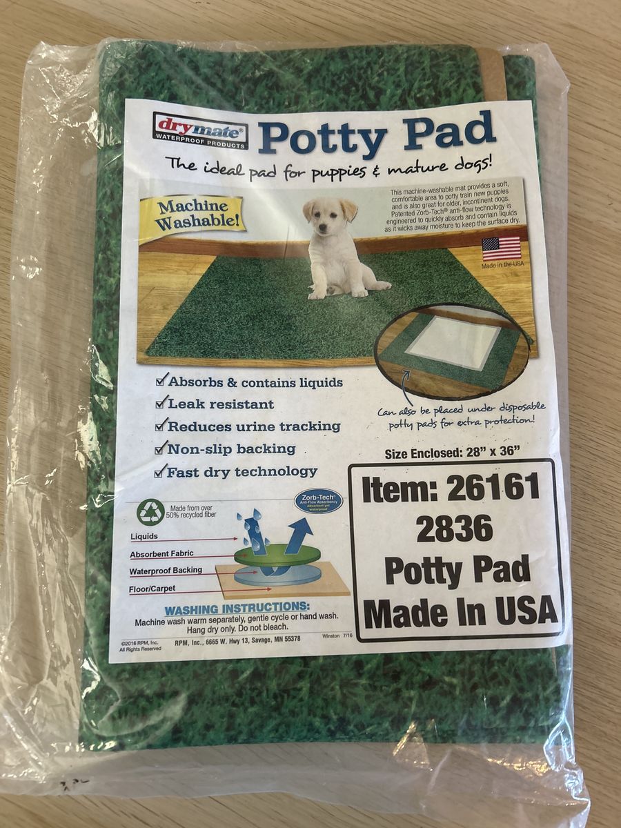 Drymate Machine Washable Dog Potty Pad 28" x 36" Green