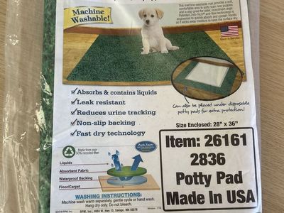 Drymate Machine Washable Dog Potty Pad 28" x 36" Green