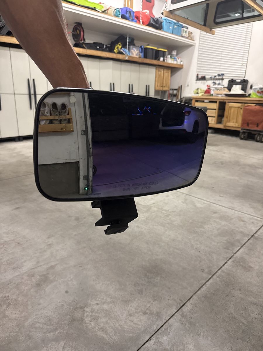 Boat rear view mirror