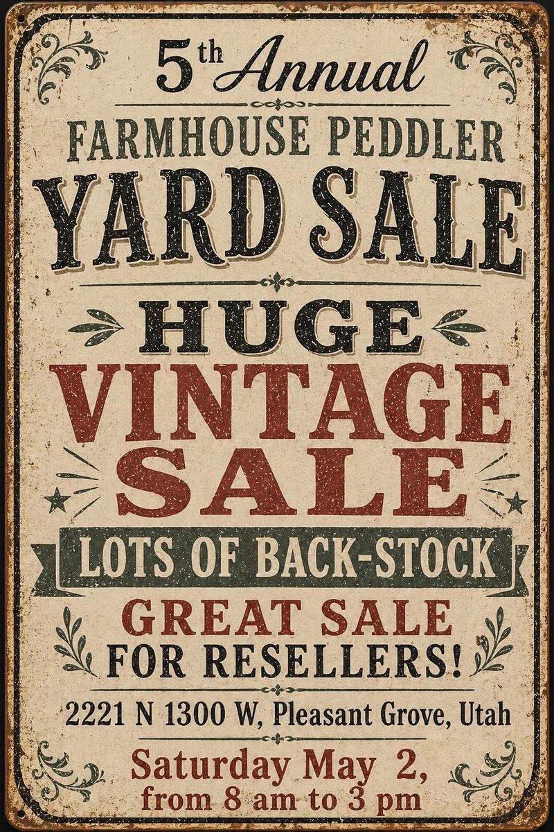 Huge Vintage Yard Sale