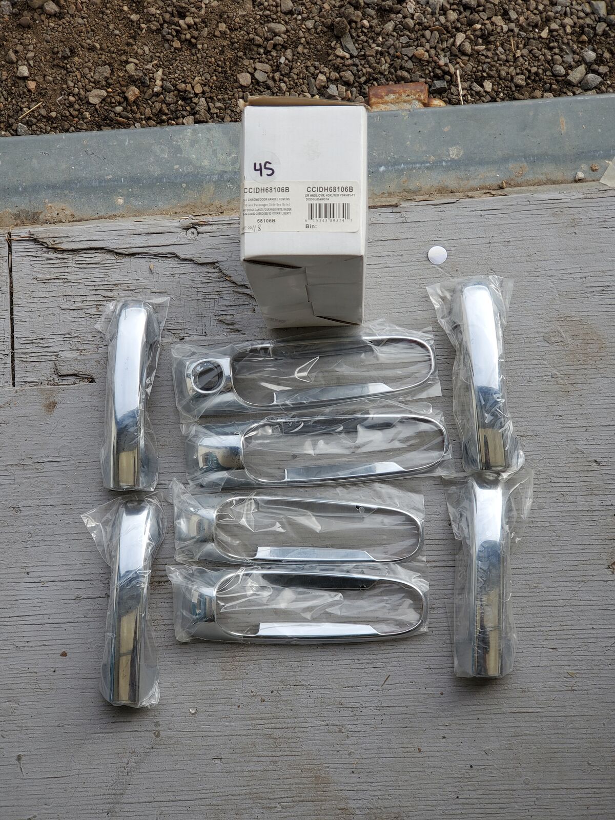 Universal 4-Door Chrome Door Handle Covers