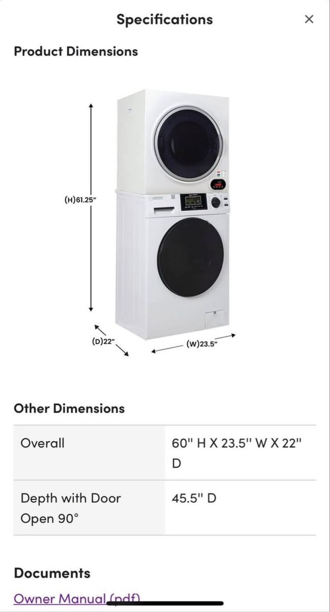 Washer Dryer Set