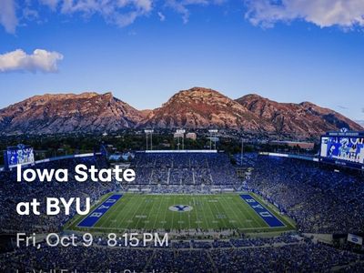 BYU vs Iowa State 10/9 4 legacy chair seats
