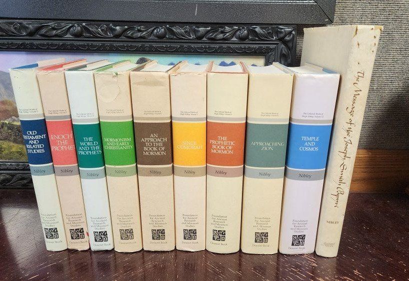 Lot of LDS Mormon Books - 9 Volumes The Collected Works of Hugh Nibley Volume 1 2 3 4 7 8 9 12 16
