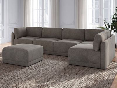 LABOR DAY SALE — THOMASVILLE FALLON 6-PIECE MODULAR SECTIONAL W/ OTTOMAN — ONLY $1,099!