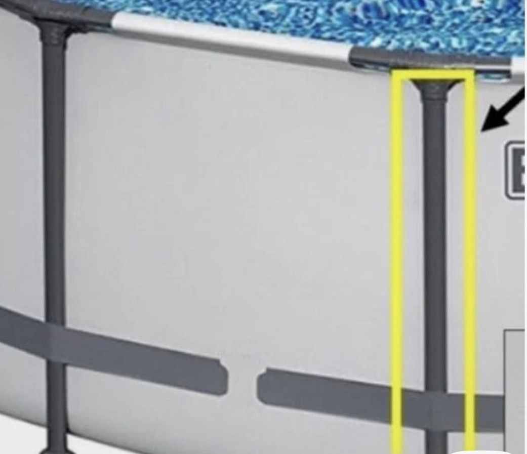 Replacement Vertical Pole Leg for Bestway Steel Pro Max Pool 2022-25 18ft  x 48”