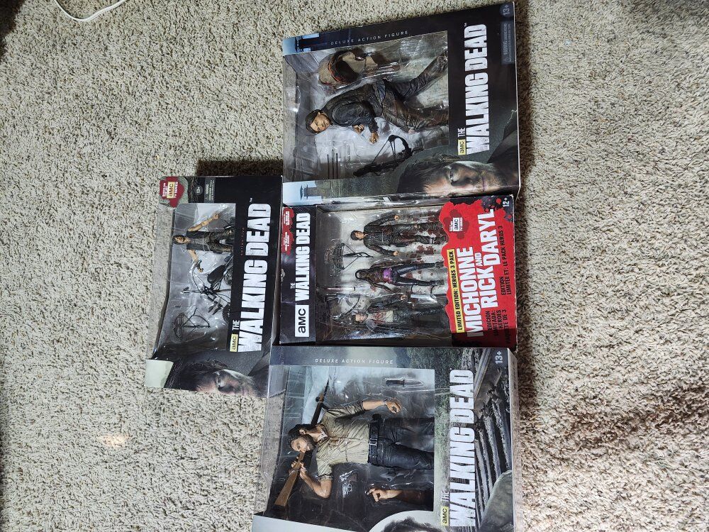 The Walking Dead figurines. brand new