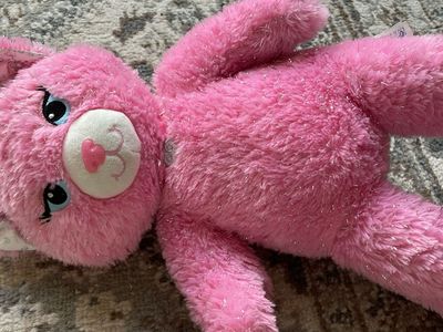 Build-A-Bear Pink Disney Princess Cat 16" Stuffed Teddy Bear Sparkle Shimmer