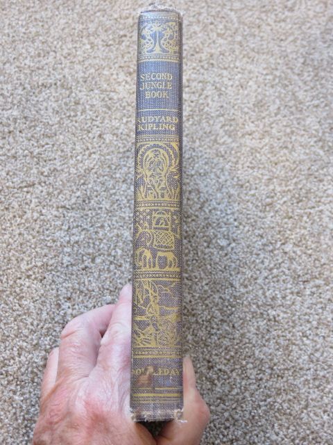 RARE 1895 (130+ YEARS OLD) COPYRIGHT/PUBLICATION VERSION OF RUDYARD KIPLING'S "SECOND JUNGLE BOOK"