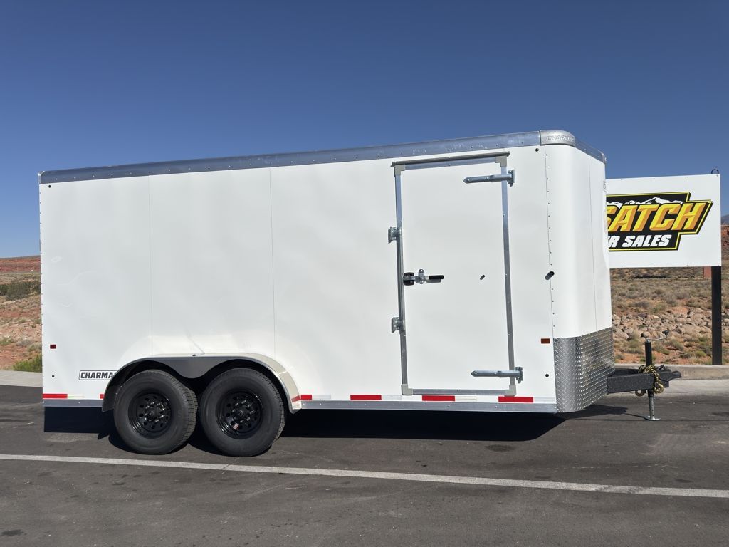 2026 Charmac Trailers 7 x 16 White 12K Enclosed Ca