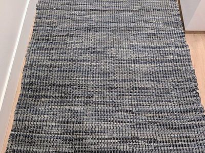 Crate & Barrel Land of Nod Blue Rag Rug