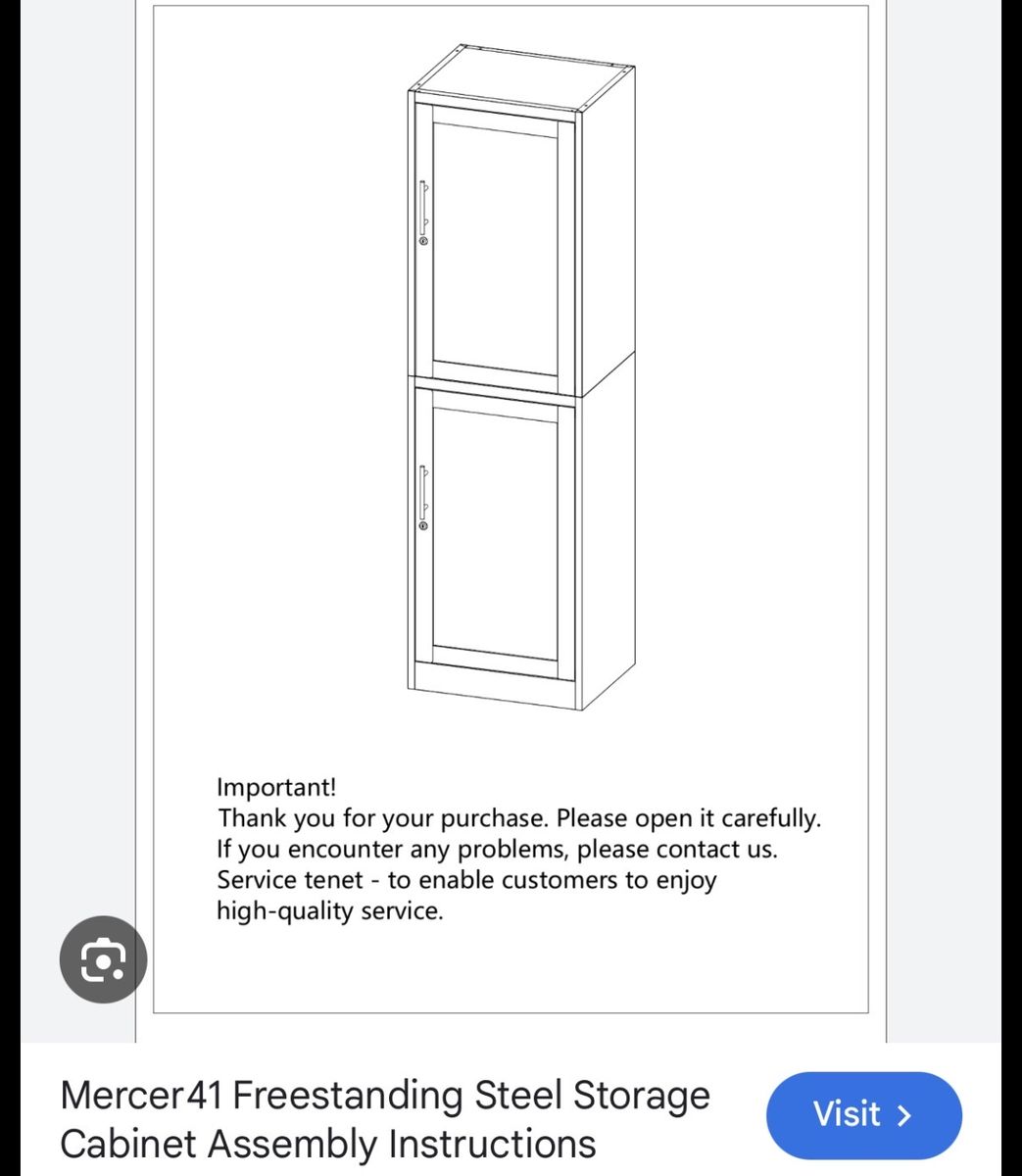 BRAND NEW! Steel Cabinet White