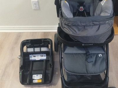 Baby Trend Expedition Jogger Travel System - Infant Car Seat & Stroller, Gray