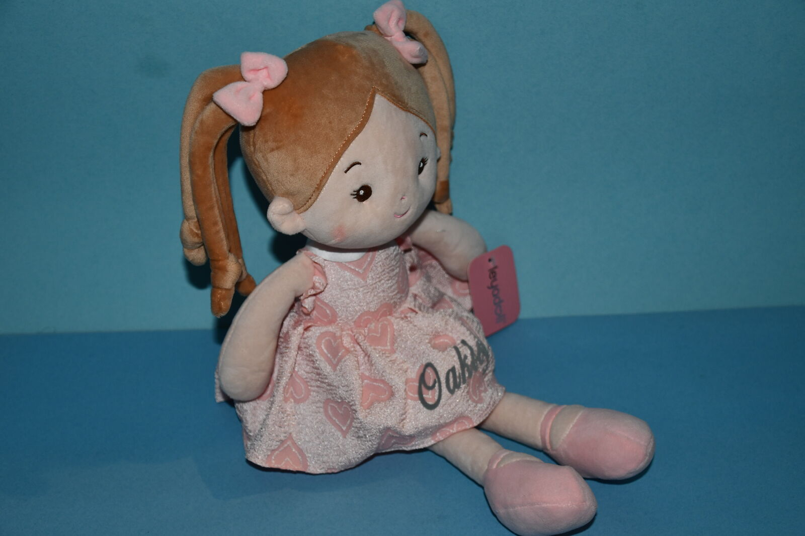 NWT "LEYADOLL" DOLL ~ PERSONALIZD "OAKLEY" ~ HEIGHT 17" ~ SOFT ~ CLEAN!