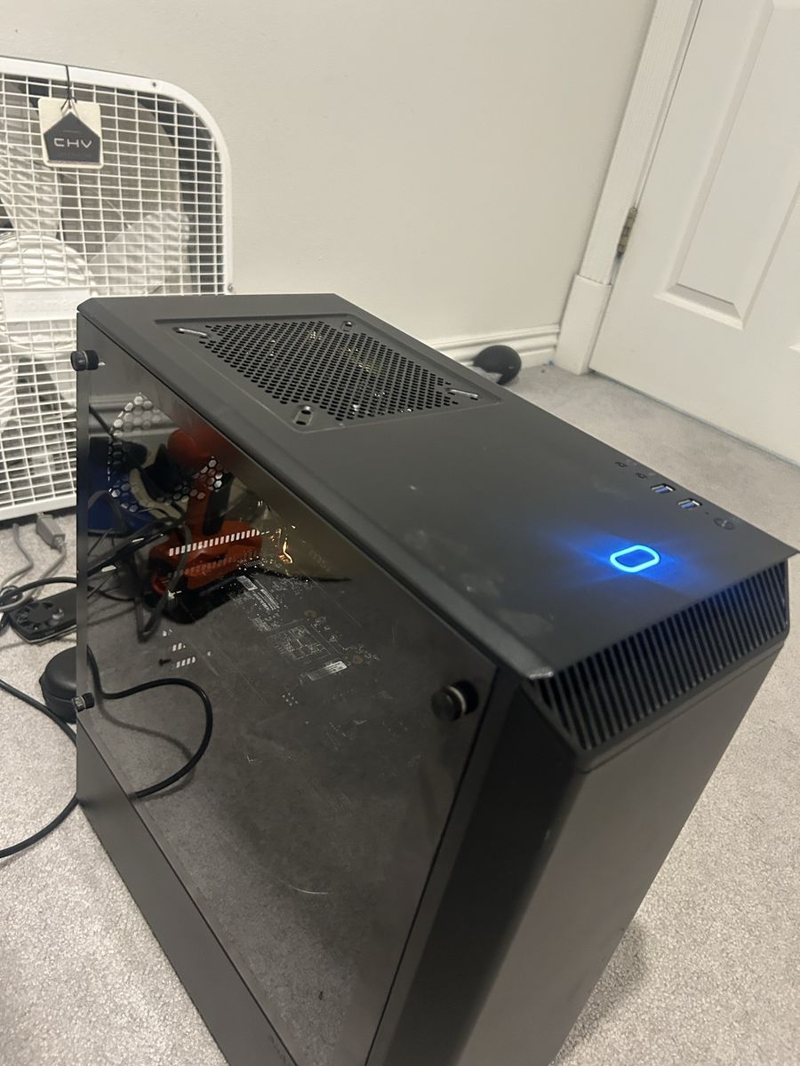 Custom Desktop PC Tower with Glass Side Panel and MSI Components