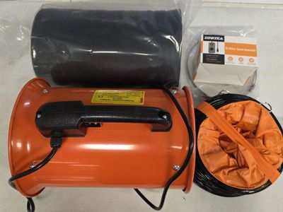 8" Ventilation Exhaust Fan with Duct and Speed Controller