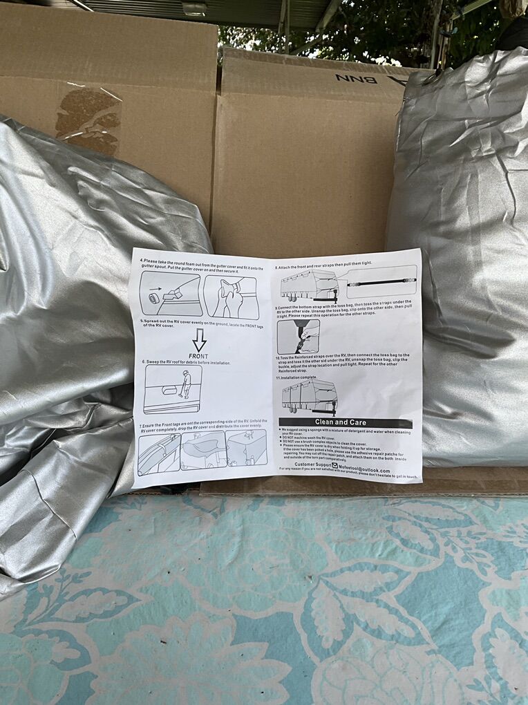 RV Cover (27-30 Ft.) W/4 Wheel Covers