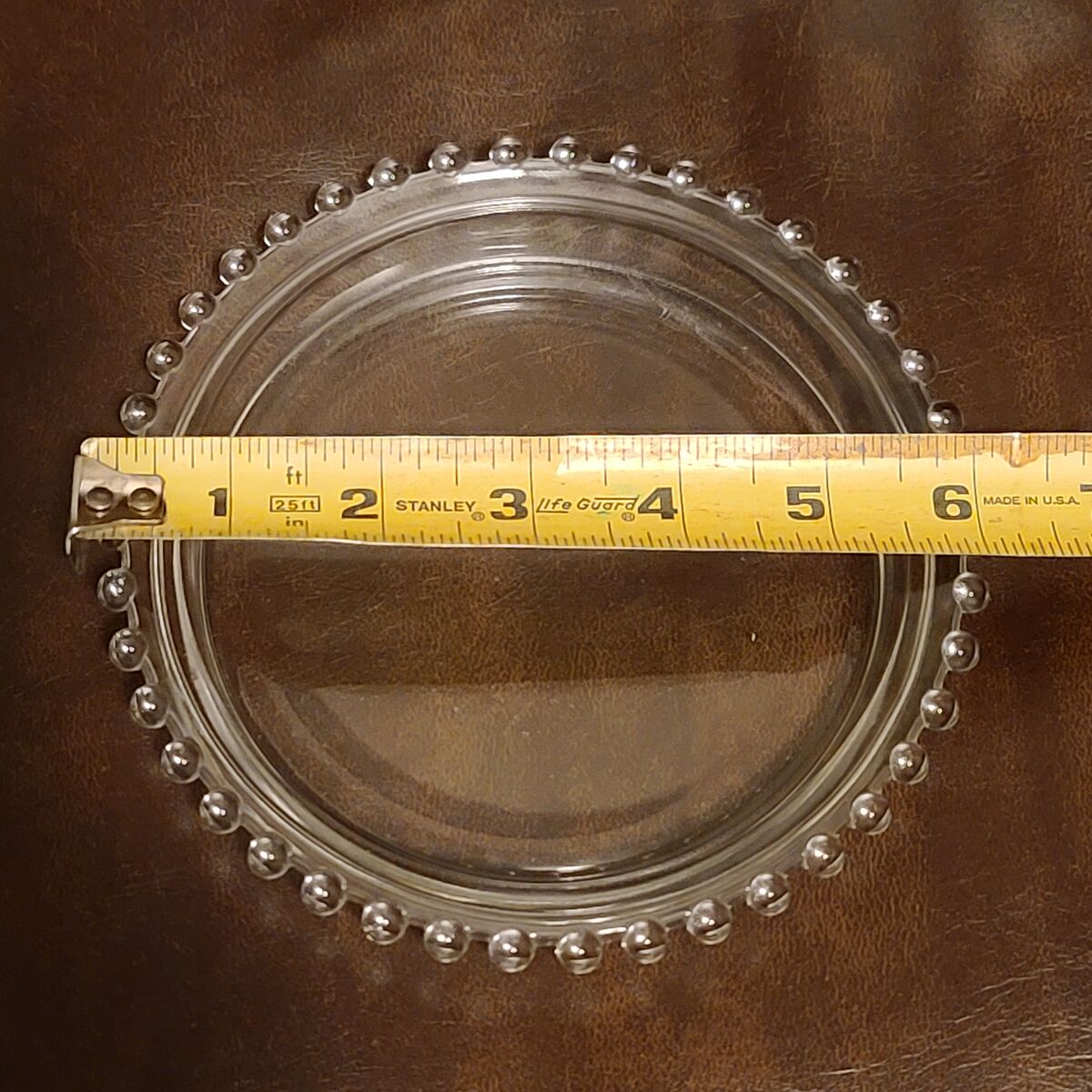 Candlewick Imperial Cheese Dish Bubble Glass 6"