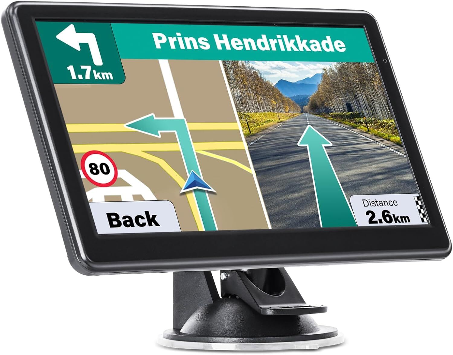 NEW GPS Navigator for Car Truck RV, 7 Inch Touch Screen GPS for Car with 2025 Maps Free Lifetime Updates, ETC