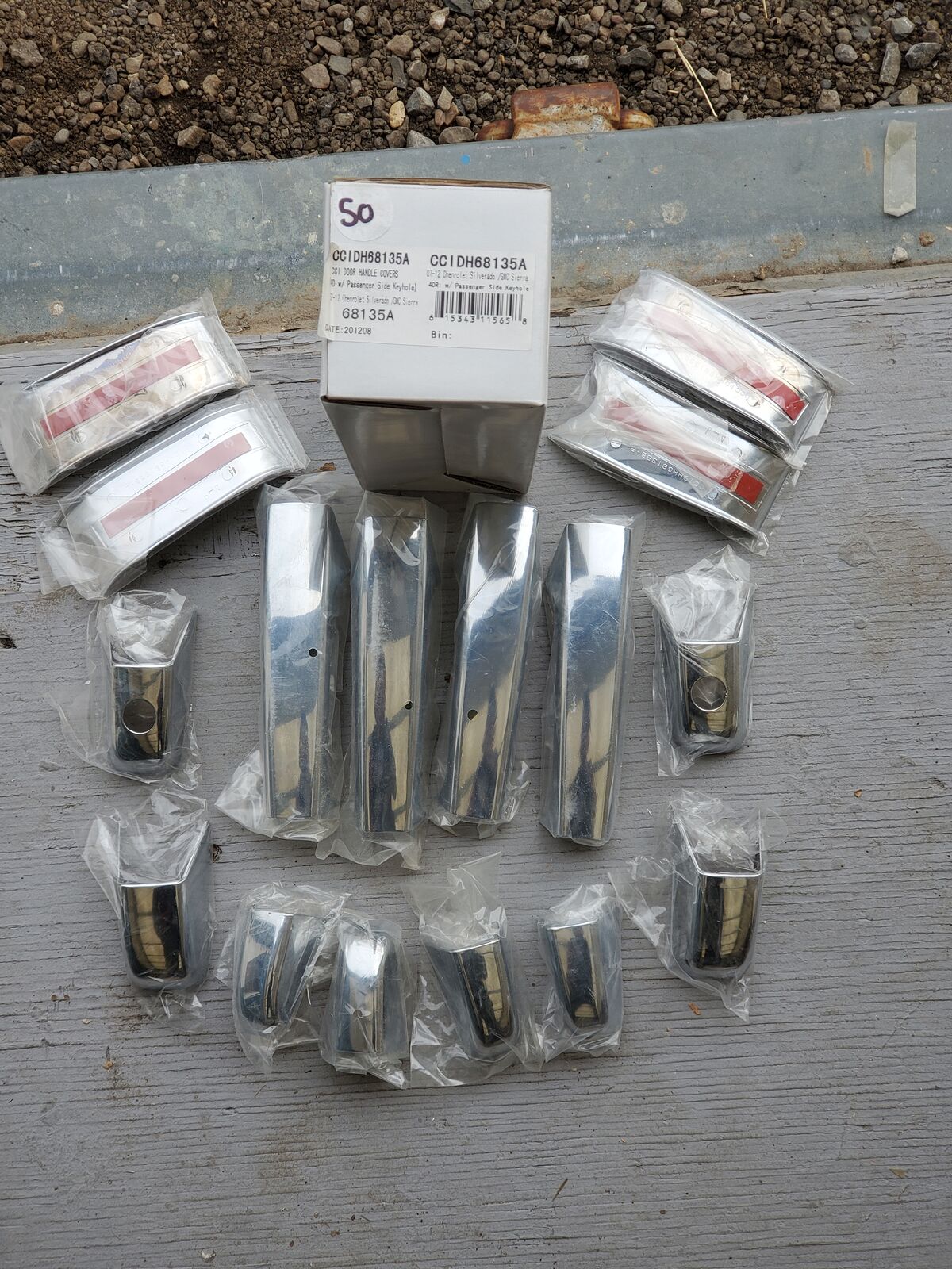 2007-2012 Chevy Silverado/GMC Sierra 4-Door Chrome Door Handle Covers