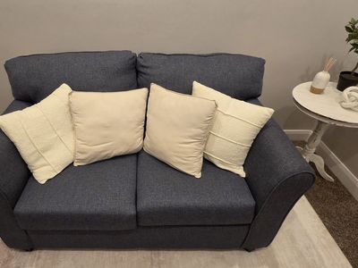 Dark Blue Loveseat