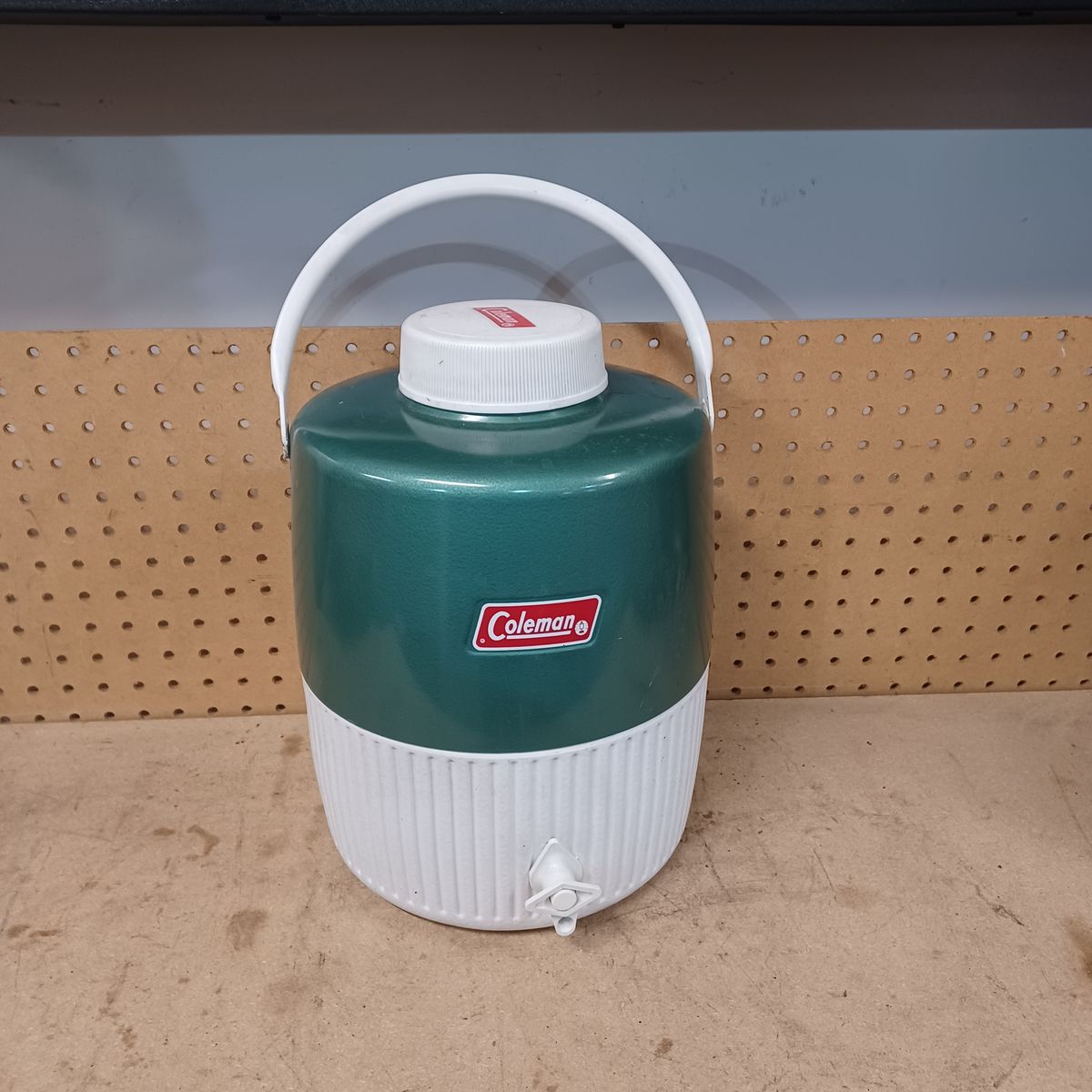 Vintage Coleman water jug cooler