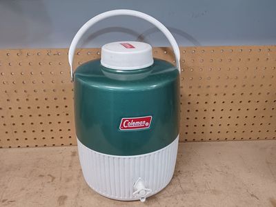 Vintage Coleman water jug cooler