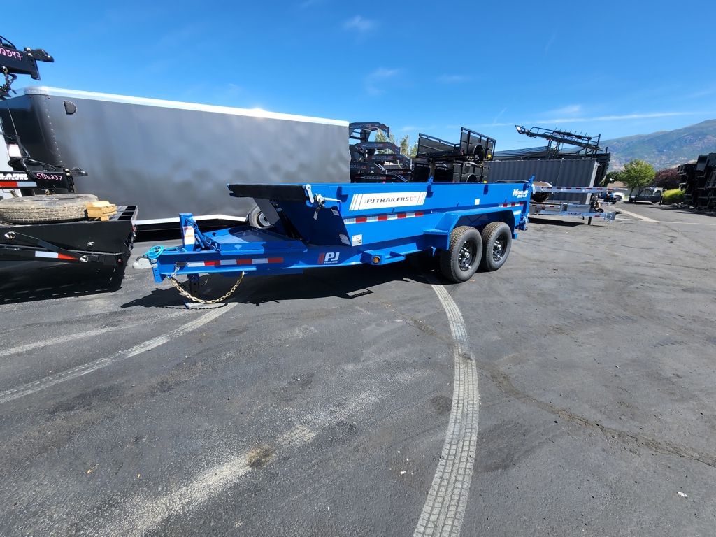 2027 PJ Trailers 7X14 DT1 Telescopic 14K Dump Trailer
