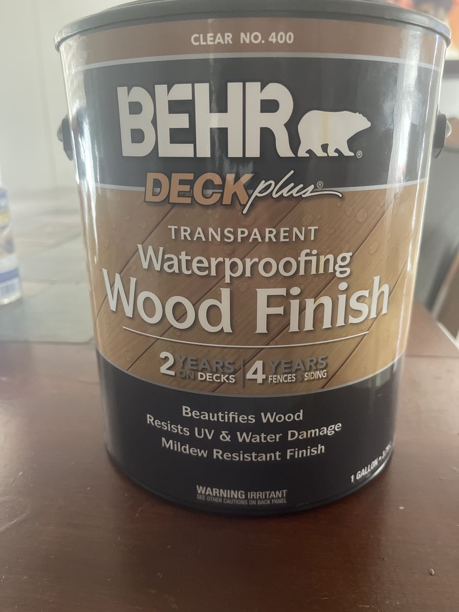 Wood finish 1 gallon  new