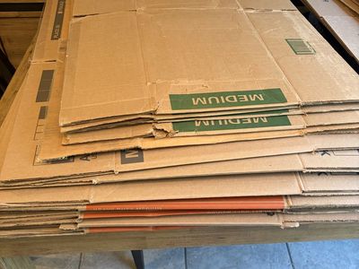 Assorted Cardboard Moving Boxes - small, Medium and Large Sizes