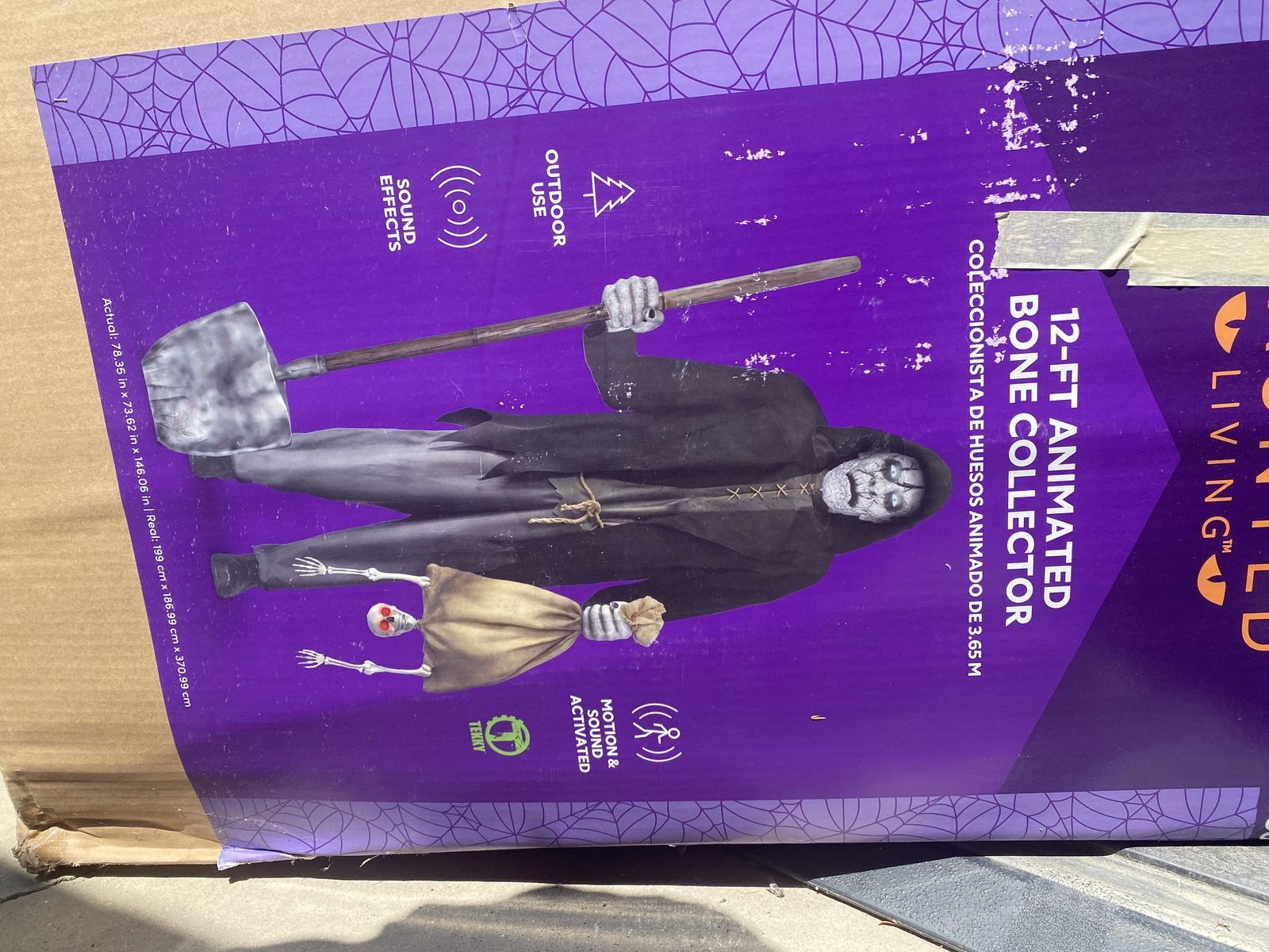Haunted Living 12-ft Animated Bone Collector Halloween Animatronic Prop