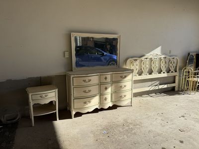 French Provincial Bedroom Set Dresser Night Stand