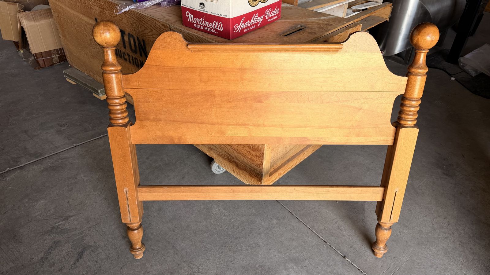 Two solid birch headboards for twin bed