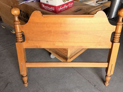 Two solid birch headboards for twin bed