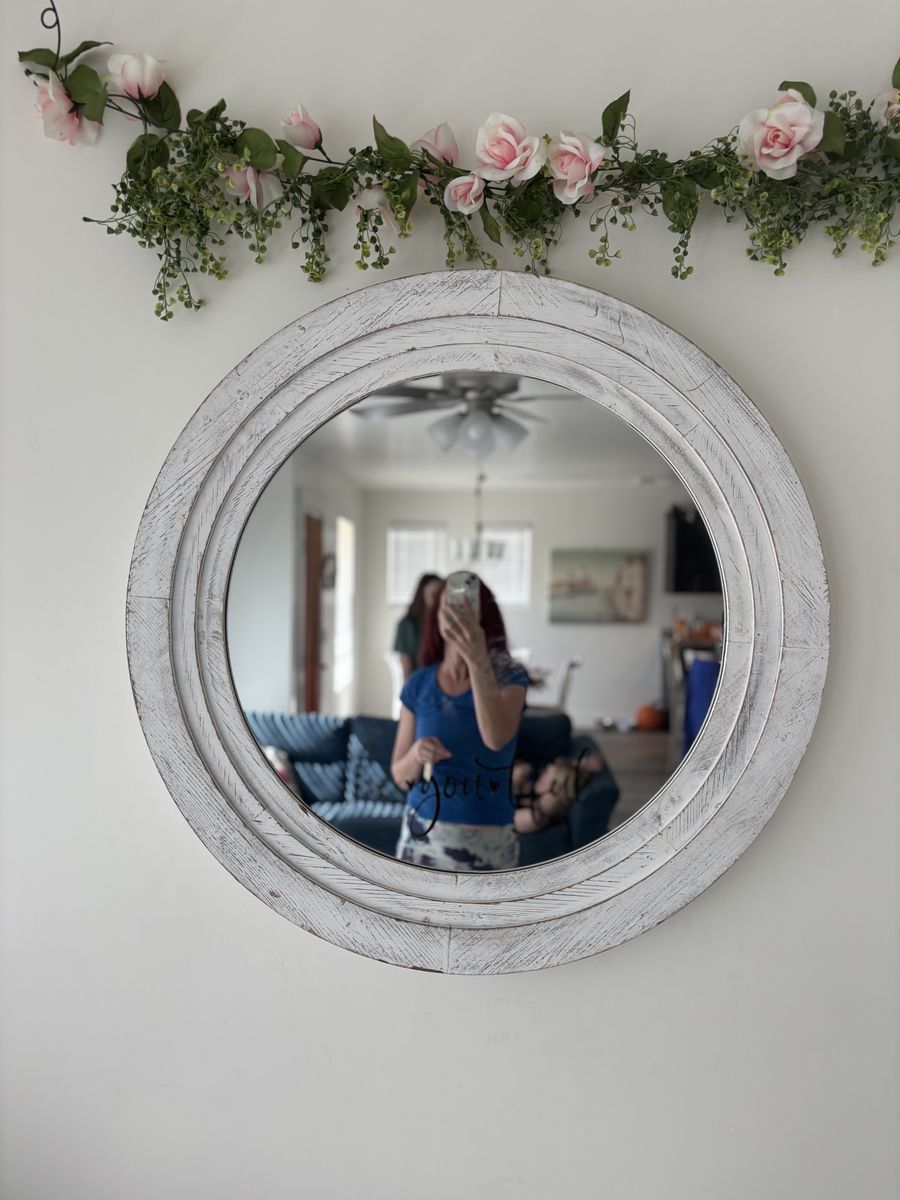 White Wash mirror